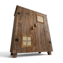 Rustic Tile-Inlay Cabinet