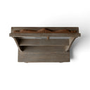Gray-Brown Open Display Cabinet