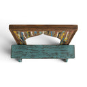 Colorful Drip-Paint Arched Mirror