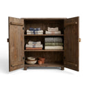 Rustic Tile-Inlay Cabinet