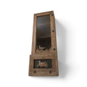 Bird-Detail Glass Display Cabinet